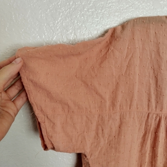 Madewell Rhyme Button-Front Top in Clipdot AK016 sz M - Picture 7 of 8